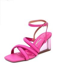 Sandalia transparente dafiti clearance