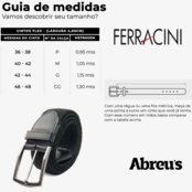 Cinto Ferracini Casual Flex Preto - Marca Ferracini