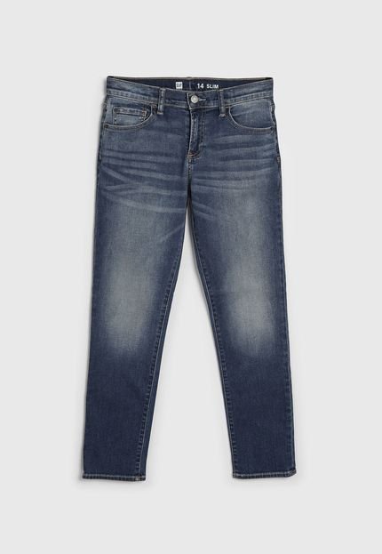 Calça Jeans GAP Menino Lisa Azul - Marca GAP