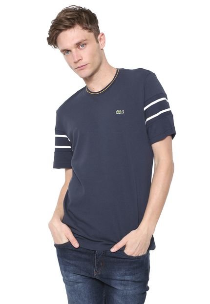 Camiseta Lacoste Recortes Azul - Marca Lacoste