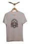 Camiseta Slim Mayon Algodão Premium Cinza Indian Skull - Marca USEMAYON