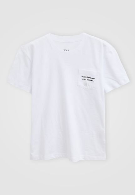Camiseta Reserva Mini Infantil Bolso Branca - Marca Reserva Mini