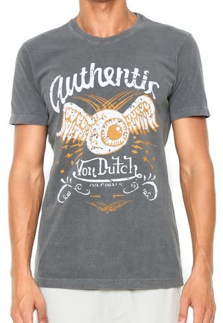 Camiseta Von Dutch Eye Cinza