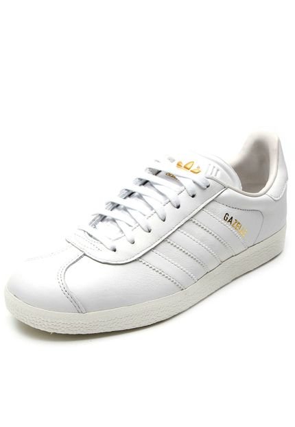 Tênis Couro adidas Originals Gazelle Branco - Marca adidas Originals
