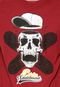 Camiseta Ride Skateboard Skull Hat Vermelha - Marca Ride Skateboard