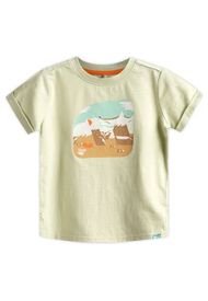 Polera Baby Boy Wildlife T-Shirt Menta Lippi