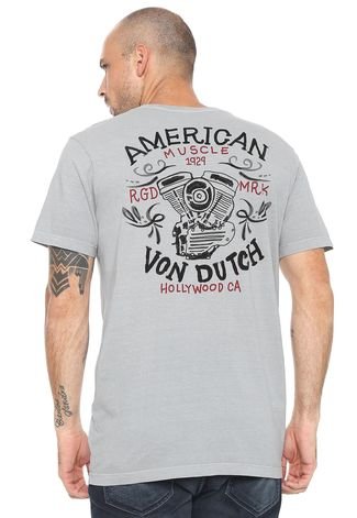 Camiseta Von Dutch American Cinza