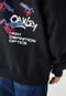 Blusa de Moletom Flanelada Fechada Oakley Logo Preta - Marca Oakley