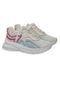 Chunky Sneaker Couro Smidt Branco/Azul/Pink - Marca SMIDT