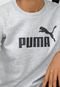 Blusa de Moletom Flanelada Fechada Puma Ess Logo Crew Cinza - Marca Puma