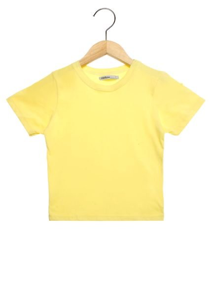 Camiseta Manga Curta  Rovitex Infantil Basic Amarela - Marca Rovitex