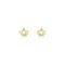 Brinco Infantil Coroa com 4 Pontos de Diamantes em Ouro Amarelo 18k - Marca Monte Carlo
