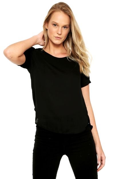 Blusa Aishty Reta Preta - Marca Aishty