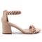 Sandália Modarpe Salto Grosso Baixo Confortável Nude B60 - Marca Modarpe