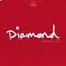 Camiseta Diamond OG Script Tee Masculina Vermelho - Marca Diamond