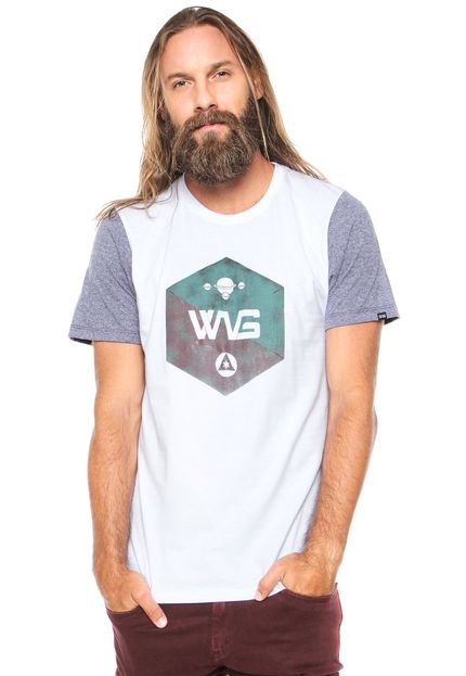Camiseta WG Invaders Branca/Cinza - Marca WG Surf