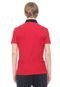 Camisa Polo Lacoste Slim Color Block Vermelha - Marca Lacoste