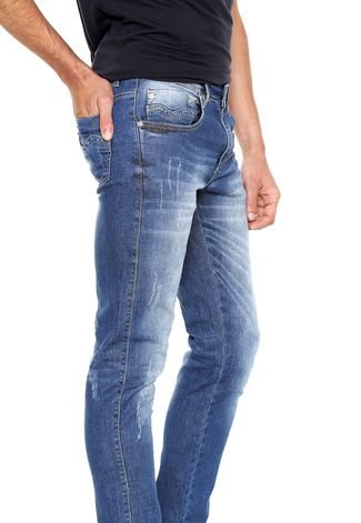 Calça Jeans R Rowers Skinny Comfort Azul