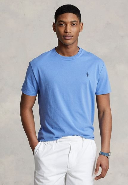 Camiseta Polo Ralph Lauren Slim Logo Azul - Marca Polo Ralph Lauren