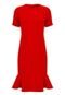 Vestido AMARO Peplum Essential Vermelho Essential - Marca AMARO