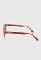Óculos de Sol Evoke Hybrid I D01 Bege/Vermelho - Marca Evoke