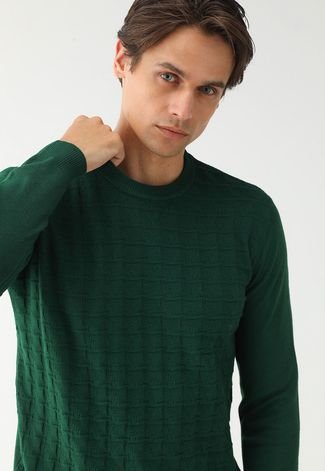 Suéter Tricot Broken Rules Texturizado Verde