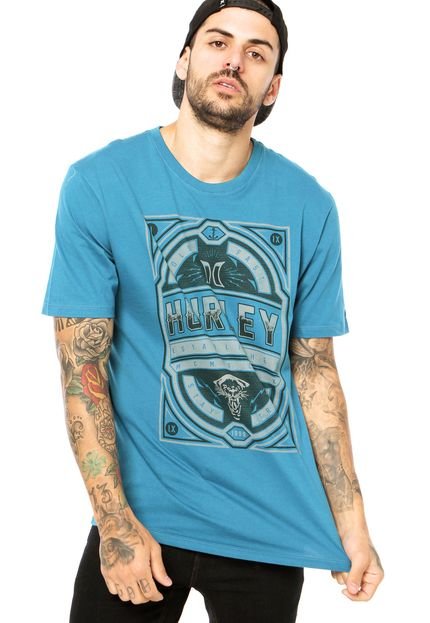 Camiseta Manga Curta Hurley Bender Azul - Marca Hurley