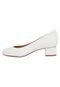 Scarpin Vizzano Bloco Baixo Branco - Marca Vizzano