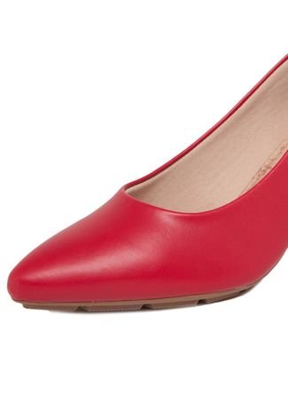 Scarpin discount modare vermelho