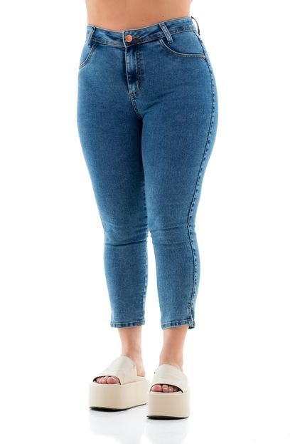 Capri Jeans Feminina Arauto Hot Pants  Azul Claro - Marca ARAUTO JEANS