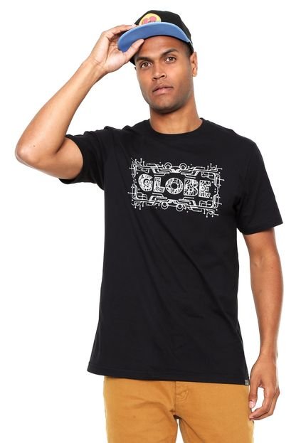 Camiseta Globe Skull Glow Preta - Marca Globe