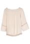 Blusa Lily Fashion Ombro a Ombro Bege - Marca Lily Fashion Plus