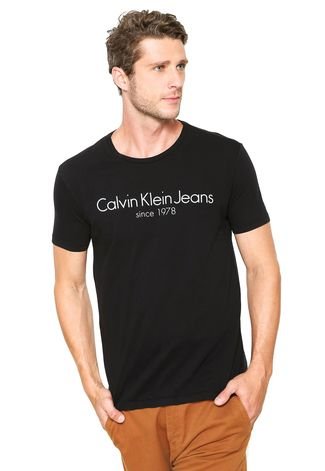 Camiseta Calvin Klein Jeans Since 1978 Preta