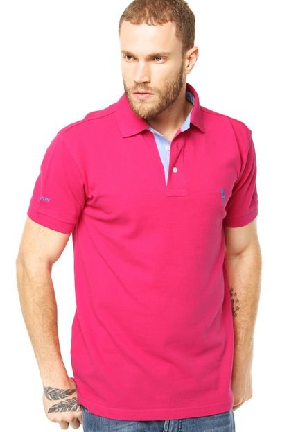 Camisa Polo Aleatory Rosa - Marca Aleatory