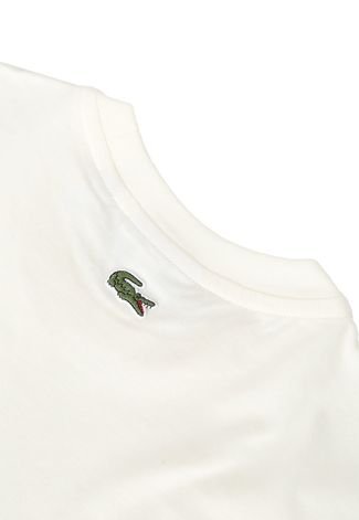 Camiseta Lacoste Logo Off-White