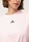 Camiseta Cropped adidas Sportswear Dance 3-Stripes Rosa - Marca adidas Sportswear