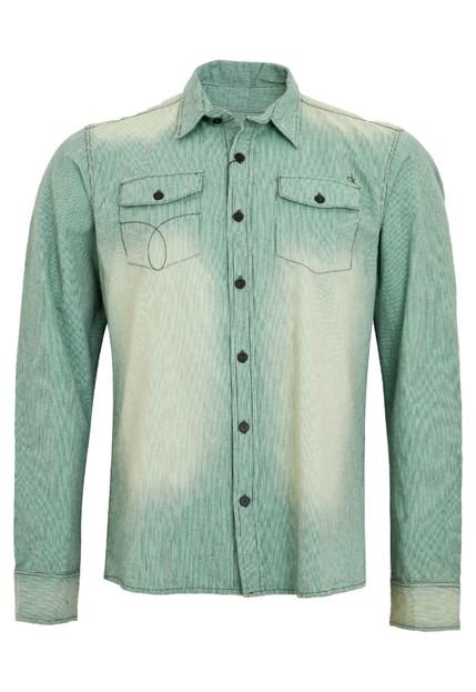 Camisa Calvin Klein Midtowns Verde - Marca Calvin Klein Jeans