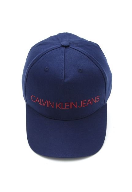 Boné Calvin Klein Lettering Azul - Marca Calvin Klein