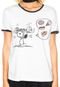 Camiseta FiveBlu Snoopy Estampada Branca - Marca FiveBlu