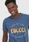 Camiseta Colcci Lettering Azul-Marinho - Marca Colcci