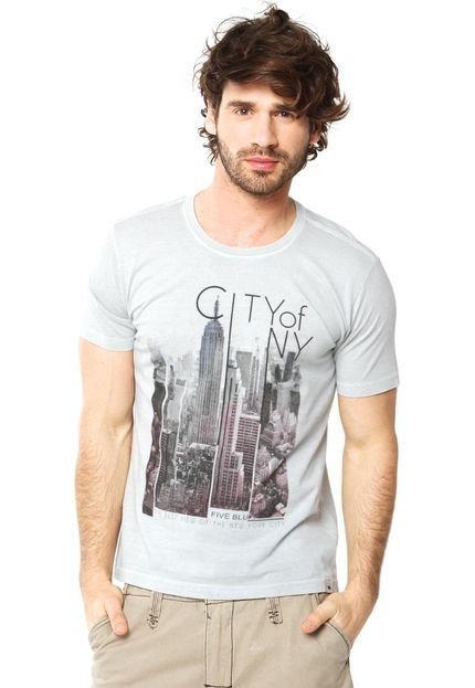 Camiseta FiveBLu New York Cinza - Marca FiveBlu