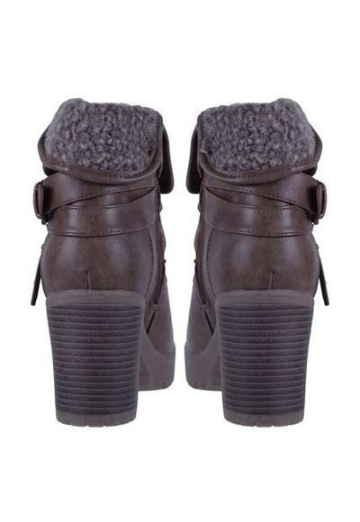 Botin Casual Tacon Cafe Fagus Compra Ahora Dafiti Chile