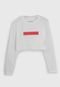 Camiseta Cropped Calvin Klein Kids Full Print Off-White - Marca Calvin Klein Kids