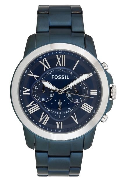 Relógio Fossil FS5230/4AN Azul - Marca Fossil