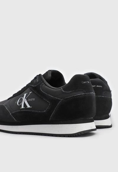 Tenis Lifestyle Blanco Negro Calvin Klein Jeans Retro Runner