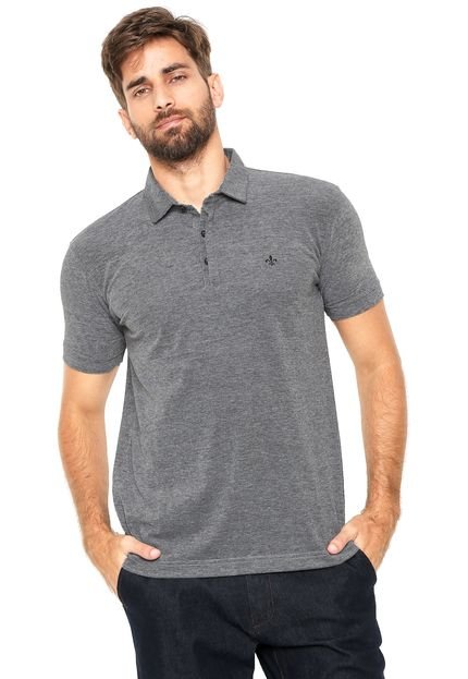 Camisa Polo Dudalina Reta Cinza - Marca Dudalina