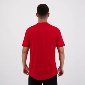 Camiseta Adidas D2M Plain Vermelha - Compre Agora