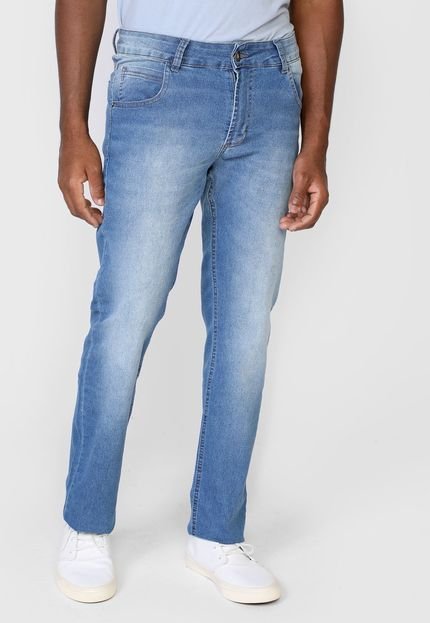 Calça Jeans Zune Reta Estonada Azul - Marca Zune
