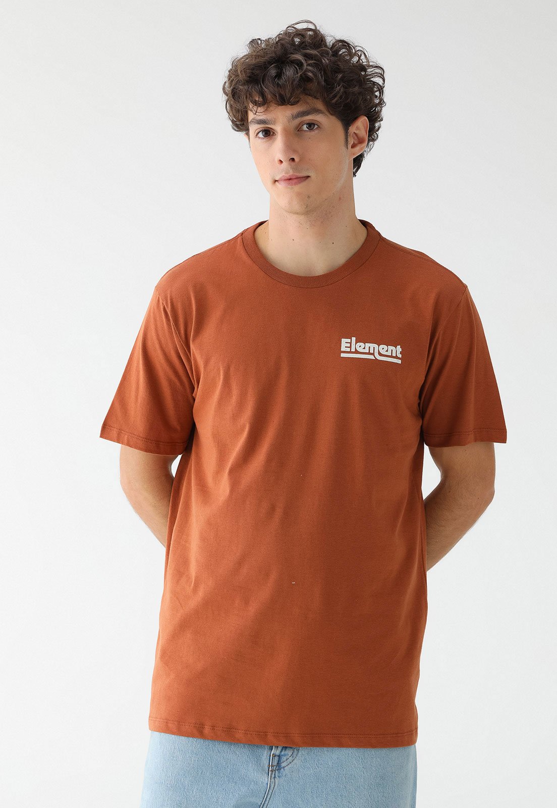 Camiseta Element Reta Sunup Laranja - Marca Element