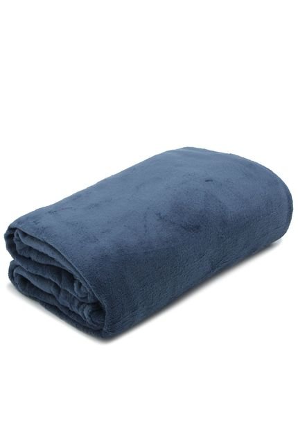 Manta Solteiro Kacyumara Blanket 200 g Azul - Marca Kacyumara